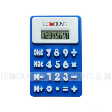 Promotion Gift 8 Digits Foldable Silicon Calculator with Magnet (LC510B)